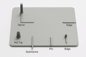 Gate types in injection moulding