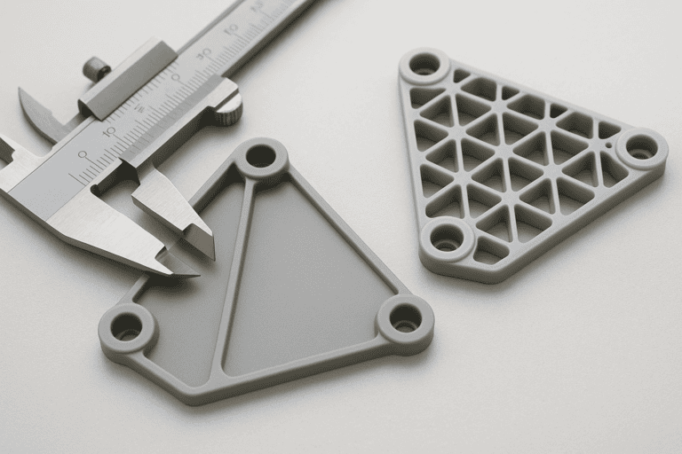 How to reduce part weight without losing strength in injection moulding