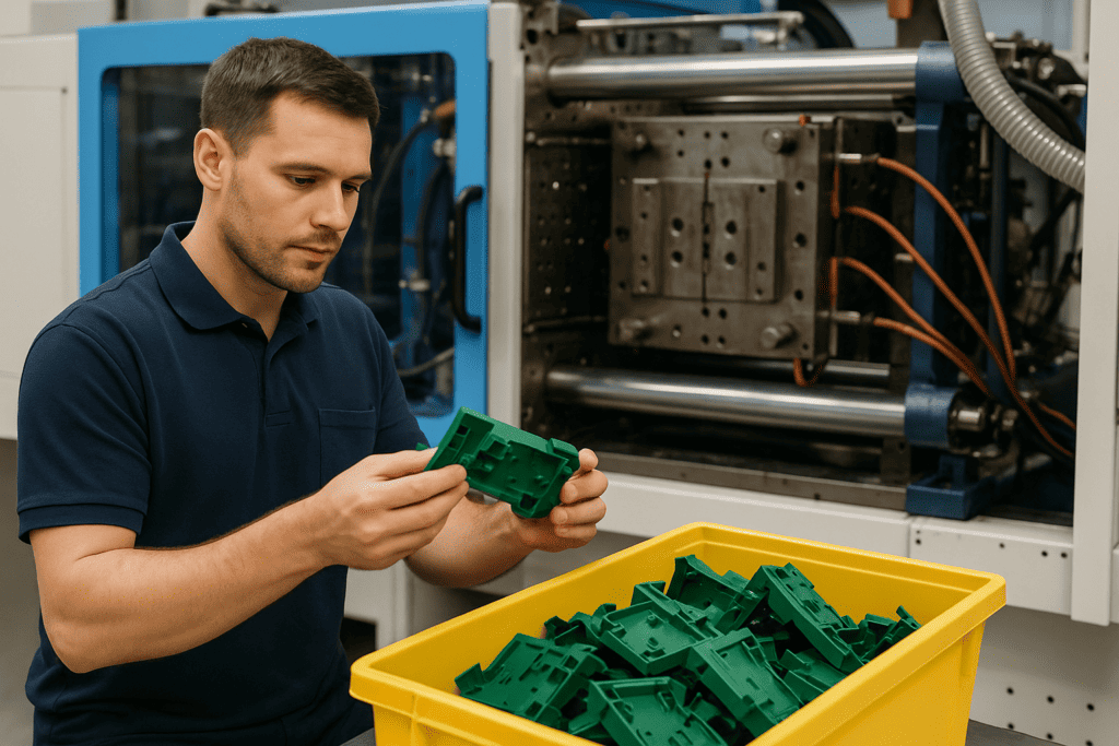 Reducing scrap rates in injection moulding